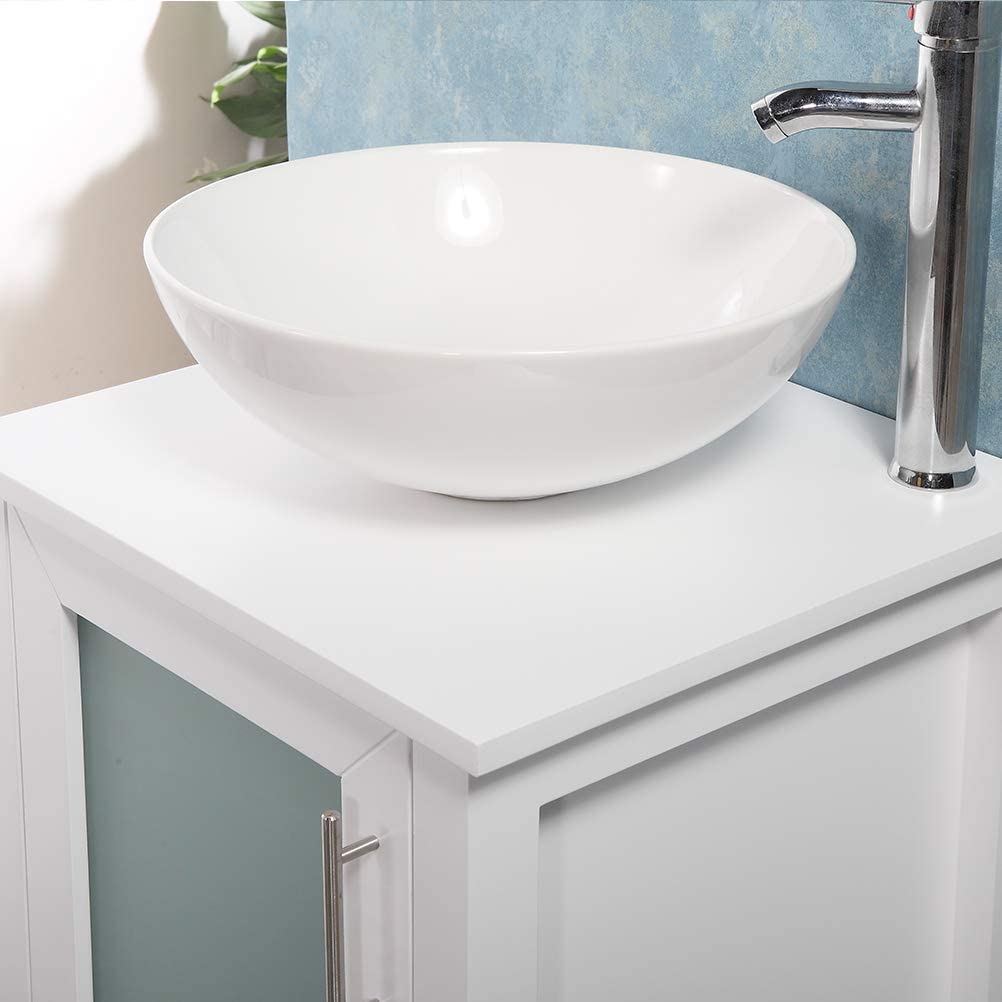 20" Bathroom Vanity with Ceramic Sink Combo Stand Cabinet