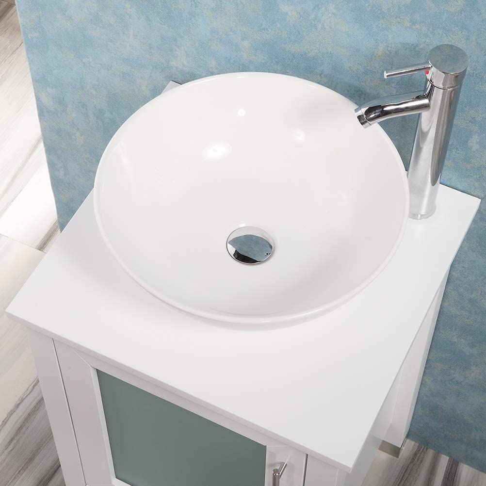 20" Bathroom Vanity with Ceramic Sink Combo Stand Cabinet