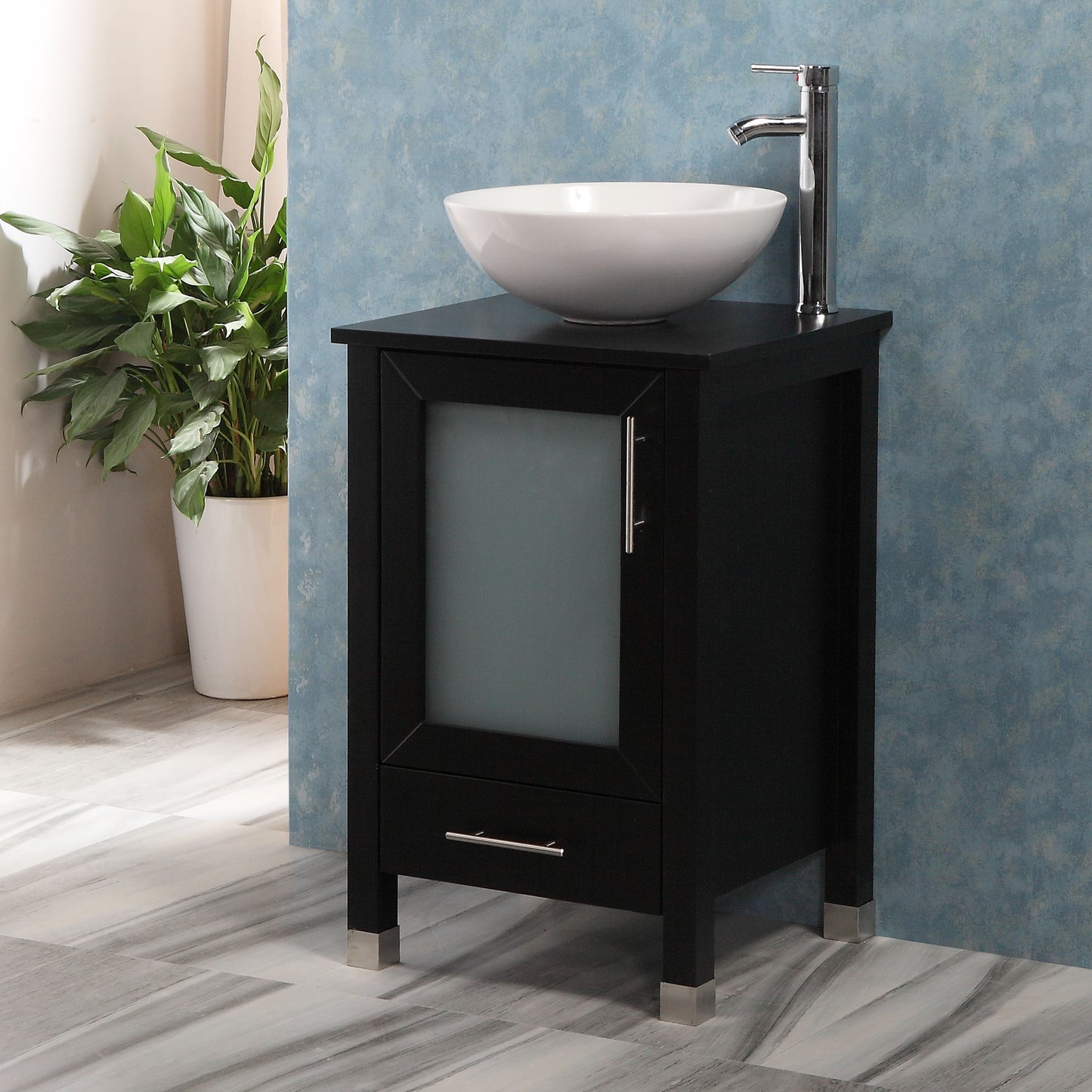 20" Bathroom Vanity with Ceramic Sink Combo Stand Cabinet